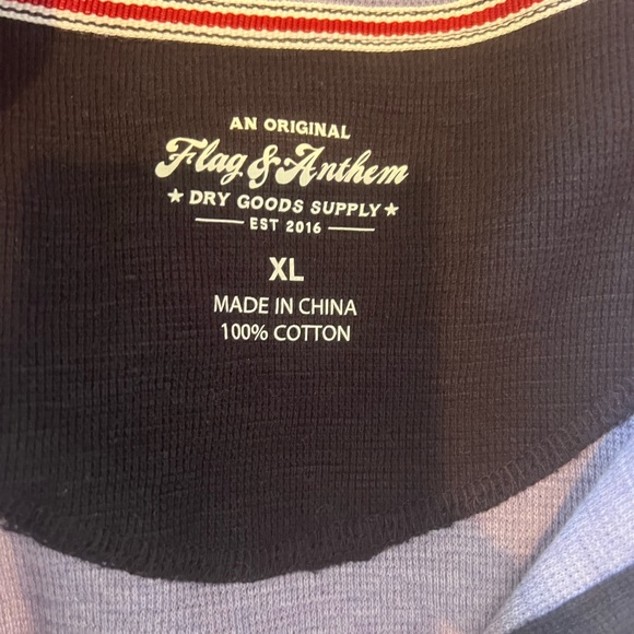 New without tags. Men’s blue Henley shirt - Picture 2 of 2